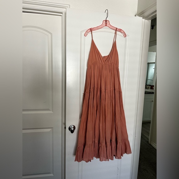 Loup Charmant Dresses & Skirts - Loup Charmount Cariño Midi Sundress in Salmon Pink